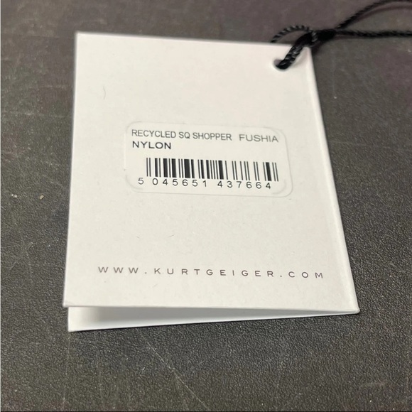 Kurt Geiger Quilted Recycled Top Zip Expandable Shopper Fushia Pink Tote Bag - Picture 11 of 11